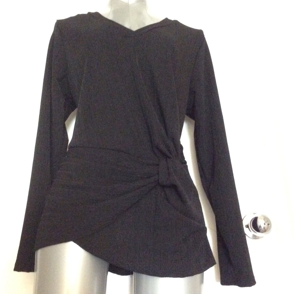 Knotted jacquard top